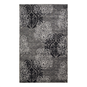 Linon Miso Lana Machine Made Polypropylene 5'x7'6&quot Rug in Gray