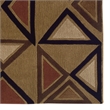 Linon Trio Garlin Hand Tufted Polyester 8'x10' Rug in Camel Brown