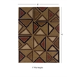 Linon Trio Garlin Hand Tufted Polyester 8'x10' Rug in Camel Brown
