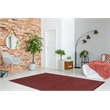 Linon Classic Greek Key Hand Woven Wool 8'x11' Rug in Cinnabar Red