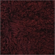 Linon 3A Flokati Hand Woven Wool 9'x12' Rug in Burgundy Red