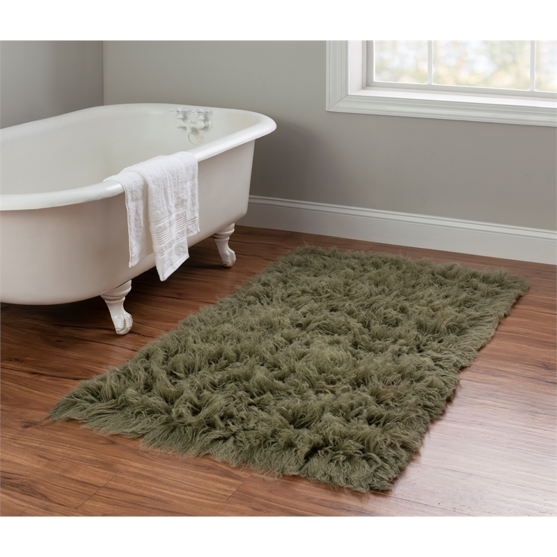 Linon New Flokati Hand Woven Wool 2'4