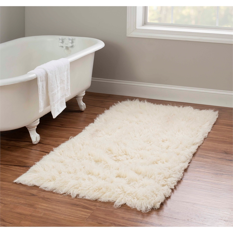 Linon New Flokati Hand Woven Wool 2'4