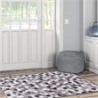 Linon Laredo Montez Woven Polyester 3'x5' Rug in Gray