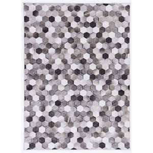 Linon Laredo Montez Woven Polyester 3'x5' Rug in Gray