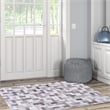 Linon Laredo Fortin Woven Polyester 3'x5' Rug in Gray