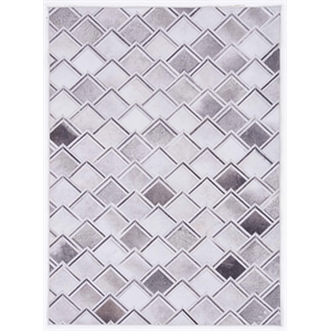 Linon Laredo Fortin Woven Polyester 6'7&quotx9'7&quot Rug in Gray
