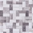 Linon Laredo Burke Woven Polyester 3'x5' Rug in Gray