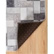 Linon Laredo Burke Woven Polyester 3'x5' Rug in Gray