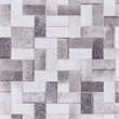 Linon Laredo Burke Woven Polyester 5'x7' Rug in Gray