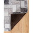 Linon Laredo Burke Woven Polyester 5'x7' Rug in Gray