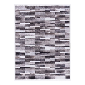 Linon Laredo Sontag Woven Polyester 3'x5' Rug in Gray