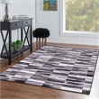 Linon Laredo Sontag Woven Polyester 5'x7' Rug in Gray