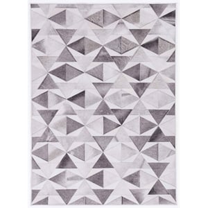 Linon Laredo Trenton Woven Polyester 3'x5' Rug in Gray