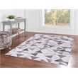 Linon Laredo Trenton Woven Polyester 5'x7' Rug in Gray
