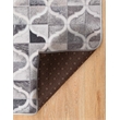 Linon Laredo Brim Woven Polyester 5'x7' Rug in Gray