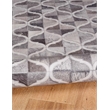 Linon Laredo Brim Woven Polyester 5'x7' Rug in Gray