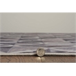 Linon Laredo Brim Woven Polyester 5'x7' Rug in Gray