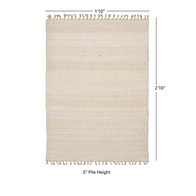 Linon Knotty Loop Hand Woven Wool 1'10