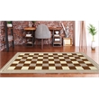 Linon Calibri Gingham Machine Made Polypropylene 6'5
