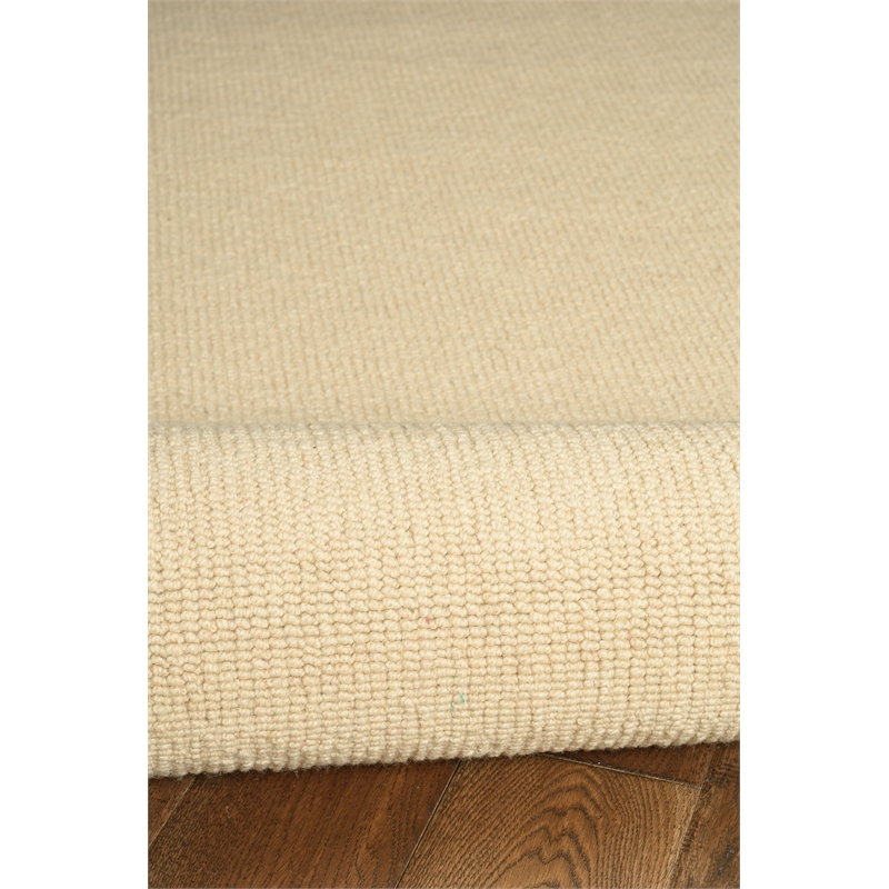 Linon Rushton Hand Tufted Wool 8'x10' Rug in Natural