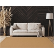 Linon Rushton Hand Tufted Wool 5'x8' Rug in Sisal Brown