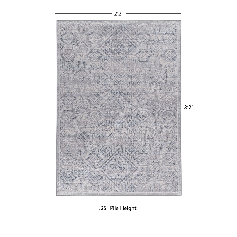 Linon Eclipse Dharma Woven Polyester 2'2