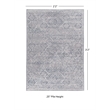 Linon Eclipse Dharma Woven Polyester 2'2