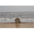 Linon Eclipse Dharma Woven Polyester 5'x7' Rug in Gray