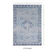 Linon Eclipse Clamber Woven Polyester 5'x7' Rug in Blue