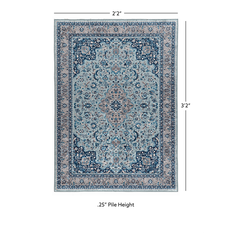 Linon Eclipse Macon Woven Polyester 2'2