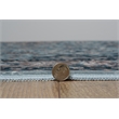 Linon Eclipse Macon Woven Polyester 5'x 7' Rug in Blue