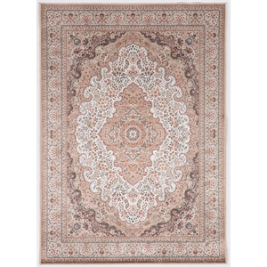 Linon Eclipse Myer Woven Polyester 5'x 7' Area Rug in Ivory