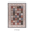Linon Eclipse Farlin Woven Polyester 5'x 7' Rug in Black