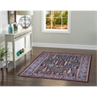 Linon Eclipse Tenley Woven Polyester 5'x 7' Rug in Navy Blue
