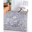 Linon Eclipse Tyler Woven Polyester 5'x 7' Rug in Lavender Purple