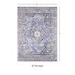 Linon Eclipse Tyler Woven Polyester 5'x 7' Rug in Lavender Purple
