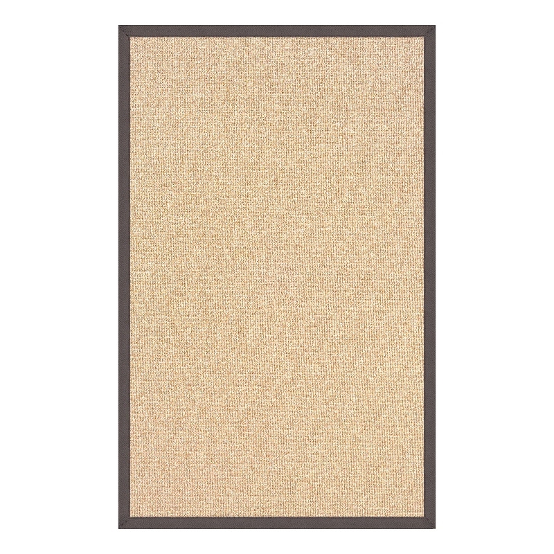 Linon Empire Machine Tufted Wool 8'x11' Rug in Natural and Slate