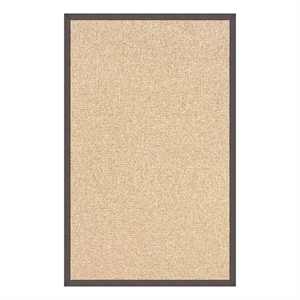 Linon Empire Machine Tufted Wool 8'x11' Rug in Natural and Slate