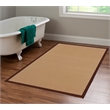 Linon Empire Machine Tufted Wool 4'x6' Rug in Cork Brown and Brown