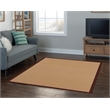 Linon Empire Machine Tufted Wool 5'x8' Rug in Cork Brown and Brown