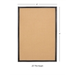 Linon Empire Machine Tufted Wool 4'x6' Rug in Sisal and Black Leather
