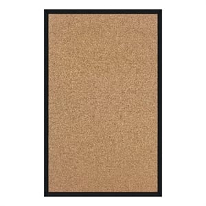 Linon Empire Machine Tufted Wool 8'9&quotx12' Rug in Cork Brown and Black