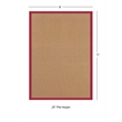 Linon Empire Machine Tufted Wool 8'x11' Rug in Cork Brown and Red