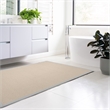Linon Empire Machine Tufted Wool 4'x6' Rug in Natural and Ice Blue