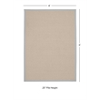 Linon Empire Machine Tufted Wool 4'x6' Rug in Natural and Ice Blue