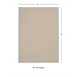Linon Empire Machine Tufted Wool 5'x8' Rug in Natural and Ice Blue
