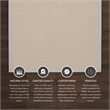 Linon Empire Machine Tufted Wool 5'x8' Rug in Natural and Ice Blue
