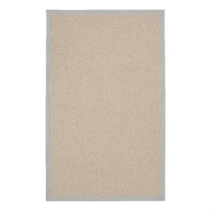 Linon Empire Machine Tufted Wool 8'9&quotx12' Rug in Natural and Ice Blue