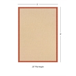 Linon Empire Machine Tufted Wool 5'x8' Rug in Natural and Burnt Orange